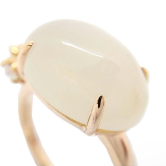 CELINE authentic 18k moonstone ring - Picture 8 of 14